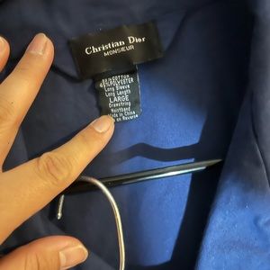 Christian Dior Monsieur polyester pajama set- top and bottoms both size L